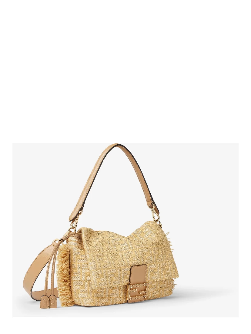 Zucca Mamma fringed canvas shoulder bag