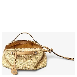 By The Way Soft Mini Beige Jacquard Shoulder Bag
