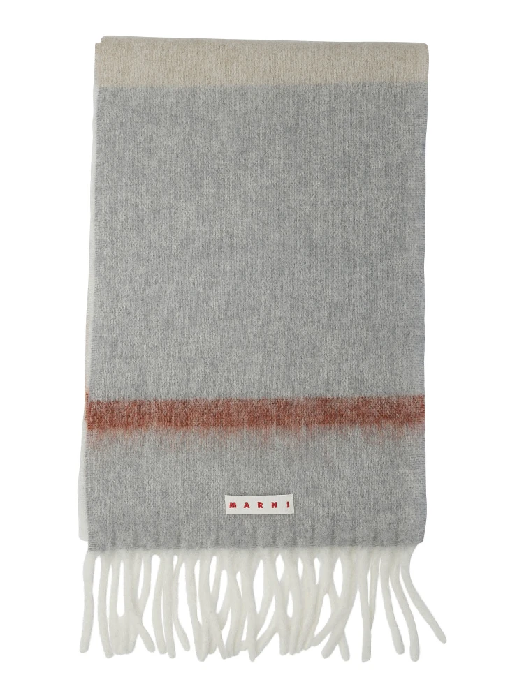 Mohair and alpaca scarf