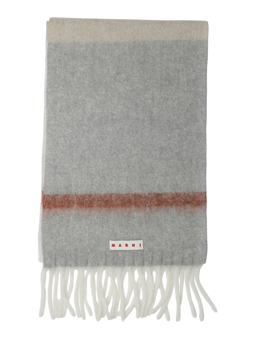 Mohair and alpaca scarf