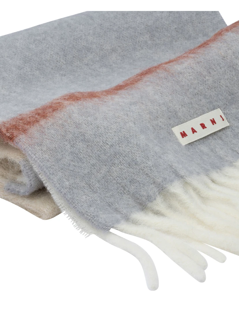 Mohair and alpaca scarf