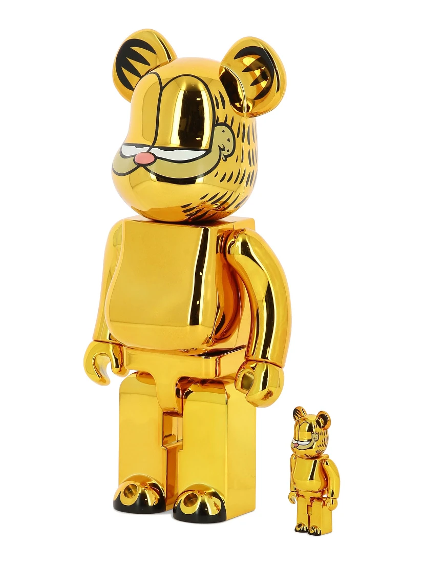 Medicom 100% + 400% Garfield Gold Chrome Be@rbrick Assorted