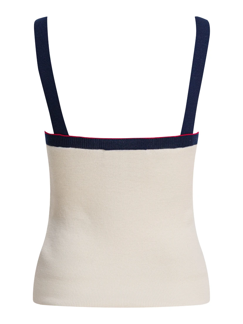 Virgin wool tank top