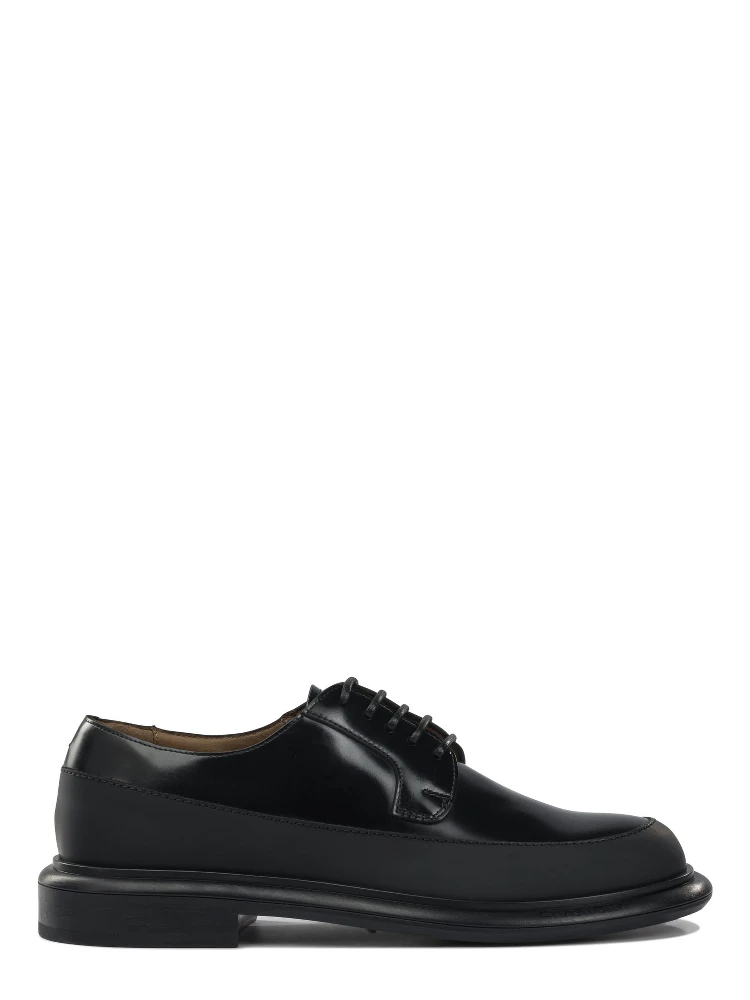 Leather derby lace-ups
