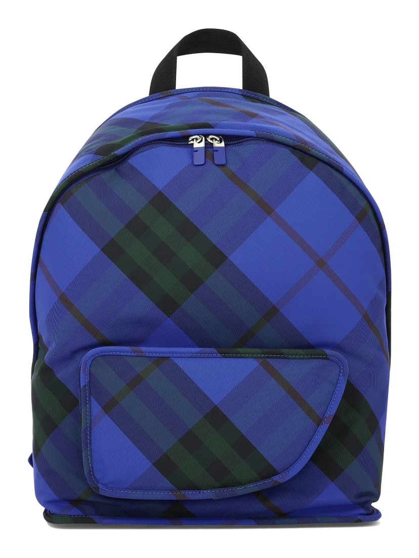 "Check" Nylon backpack