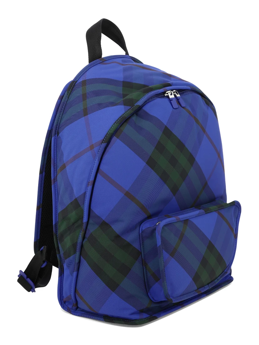 "Check" Nylon backpack