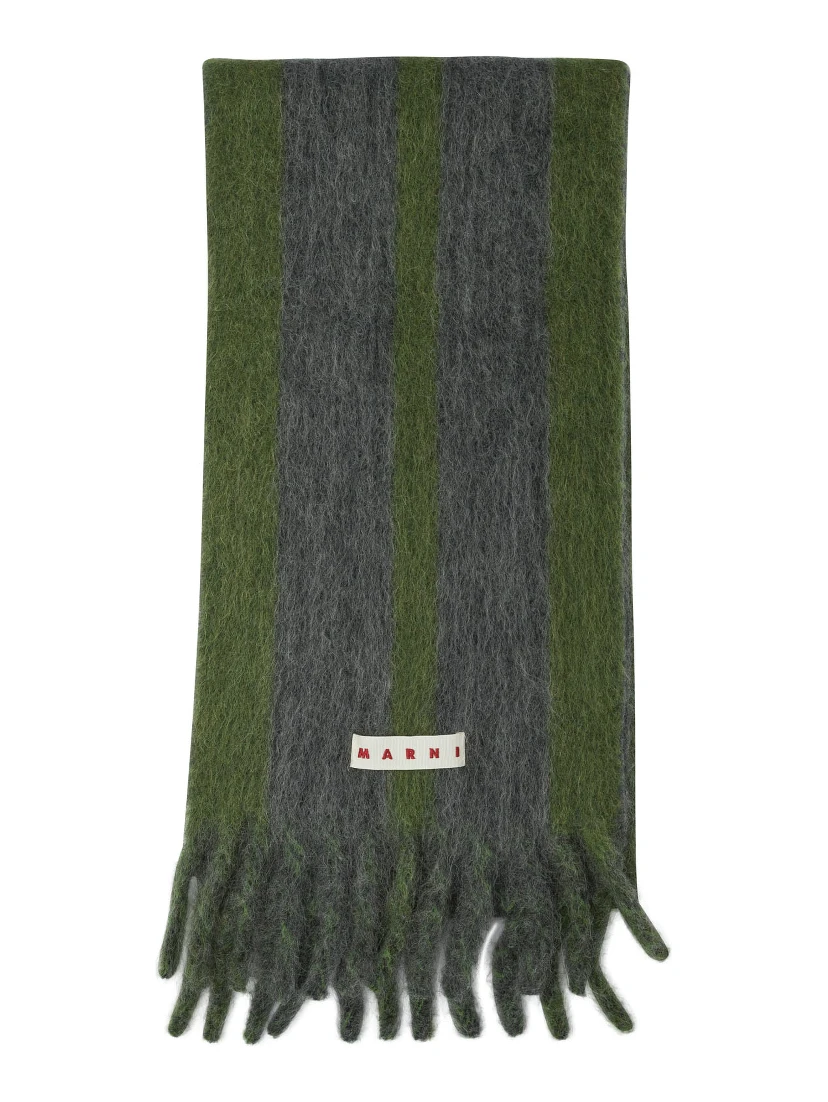 Wool and mohair scarf