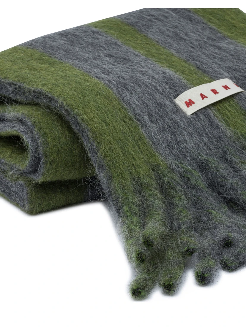 Wool and mohair scarf