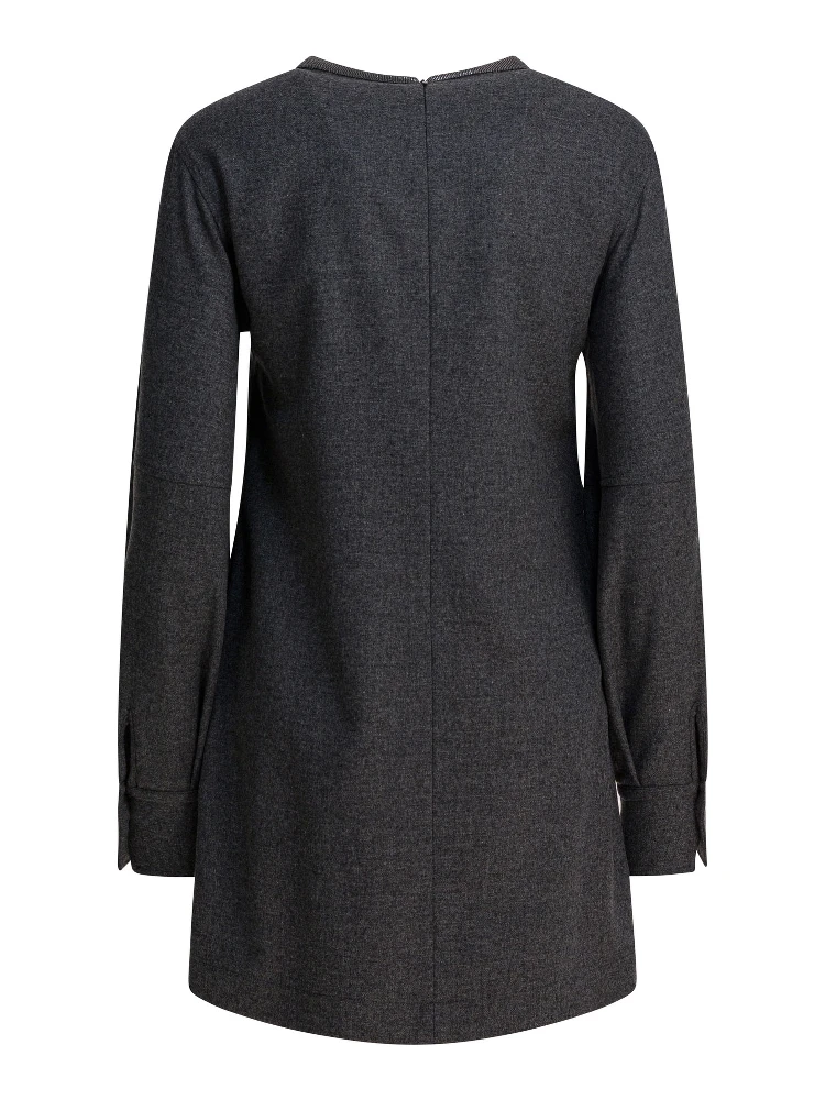 Wool and cashmere dress alternative