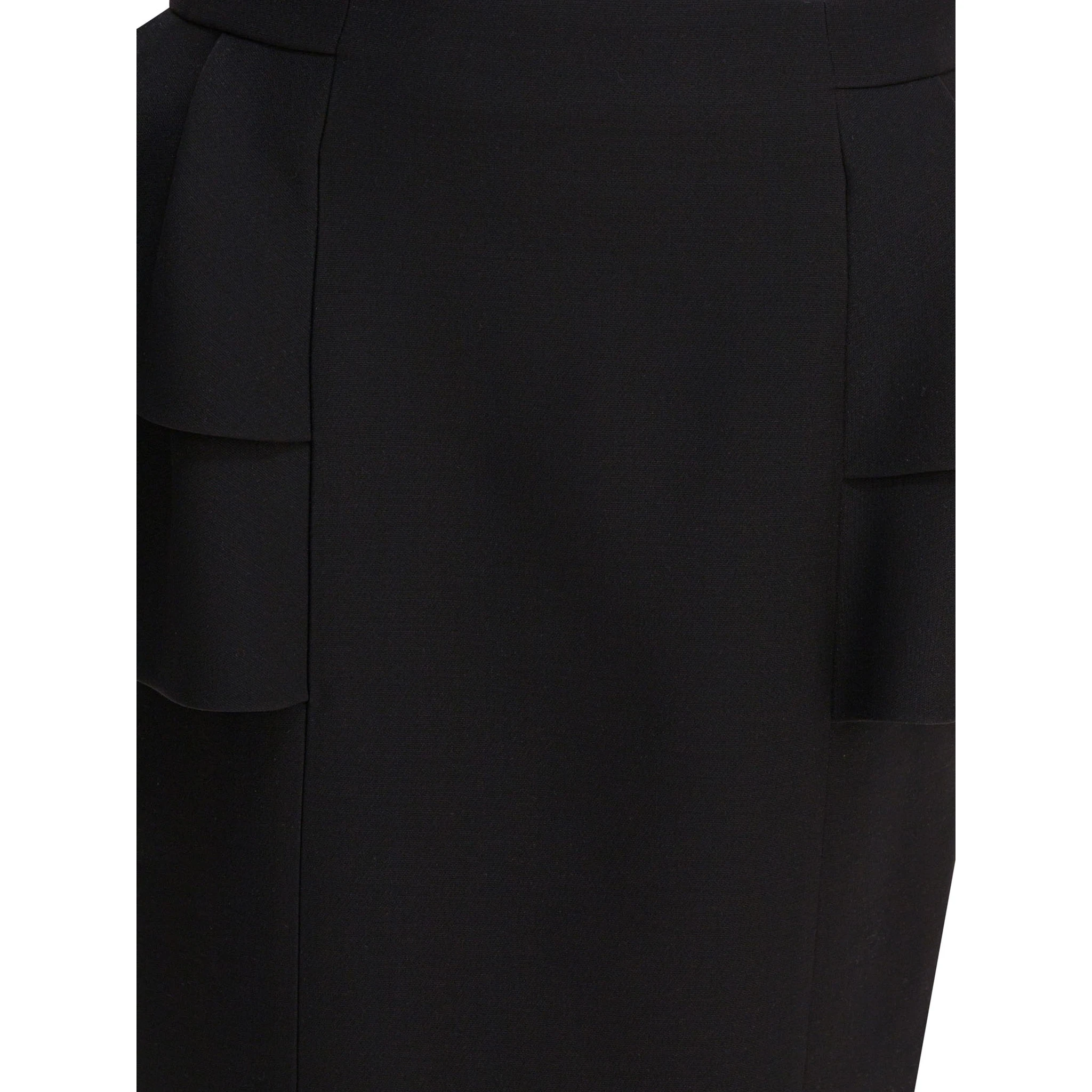 Wool and silk midi skirt