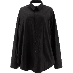 "Suspended" shirt-effect dress