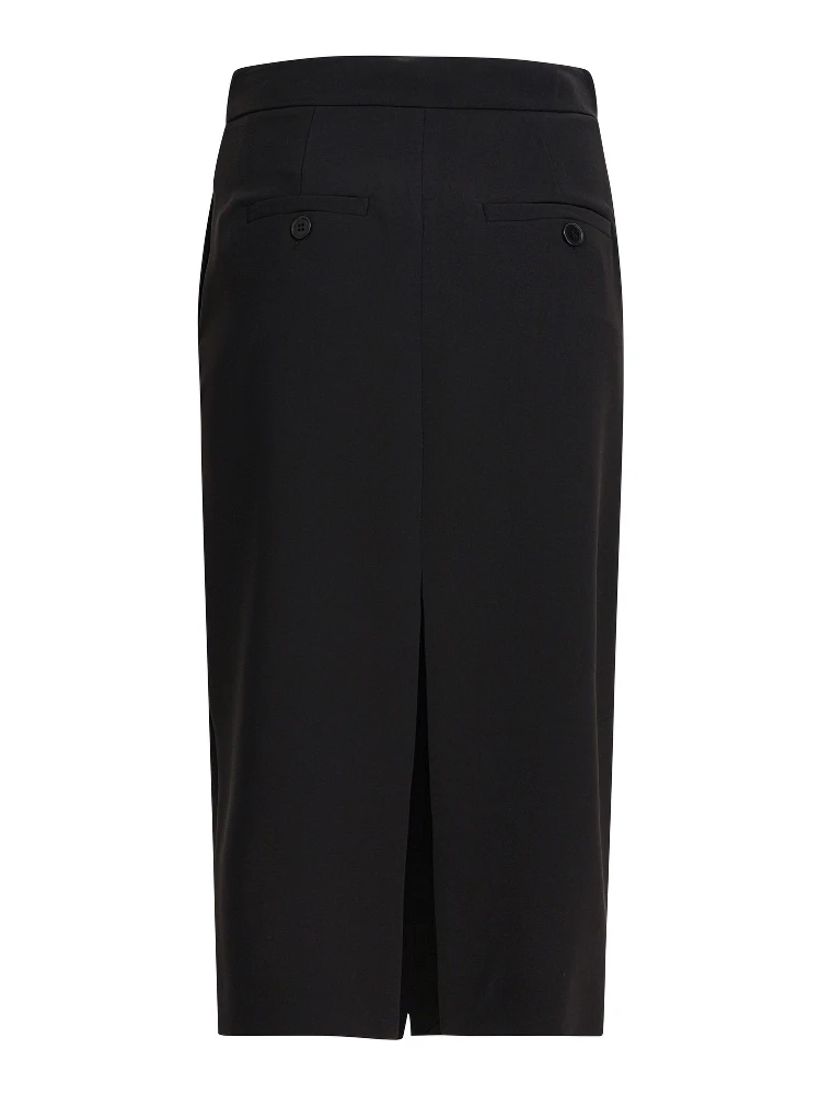 Midi skirt with double slit alternative