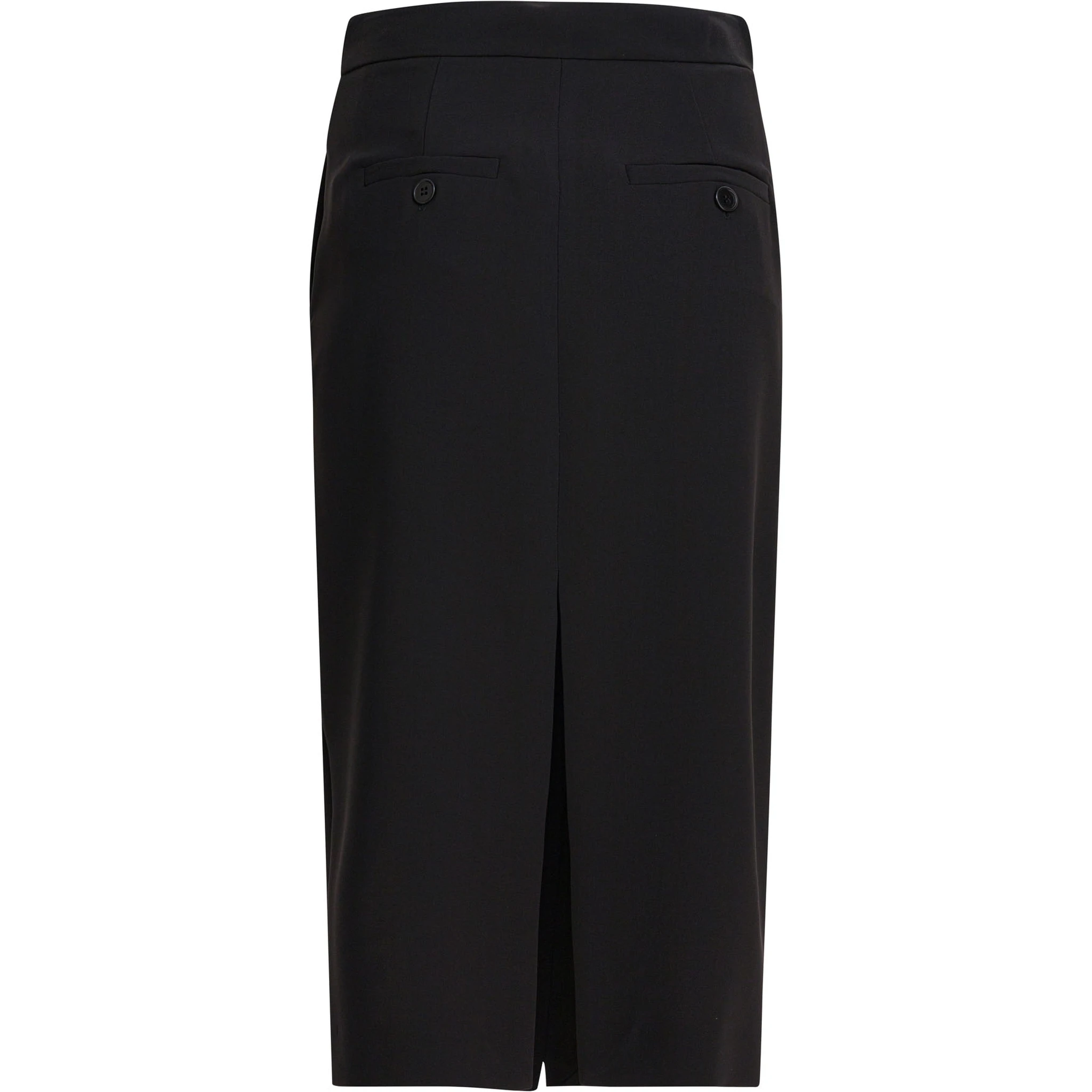 Midi skirt with double slit