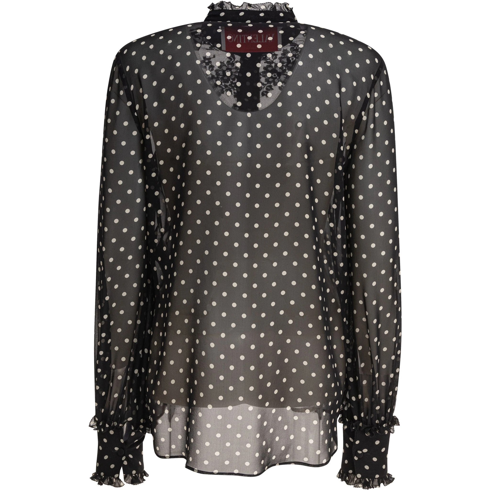 Silk long-sleeved shirt