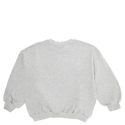 Grey Sweatshirt with Bear Patch on the Front in Cotton Baby