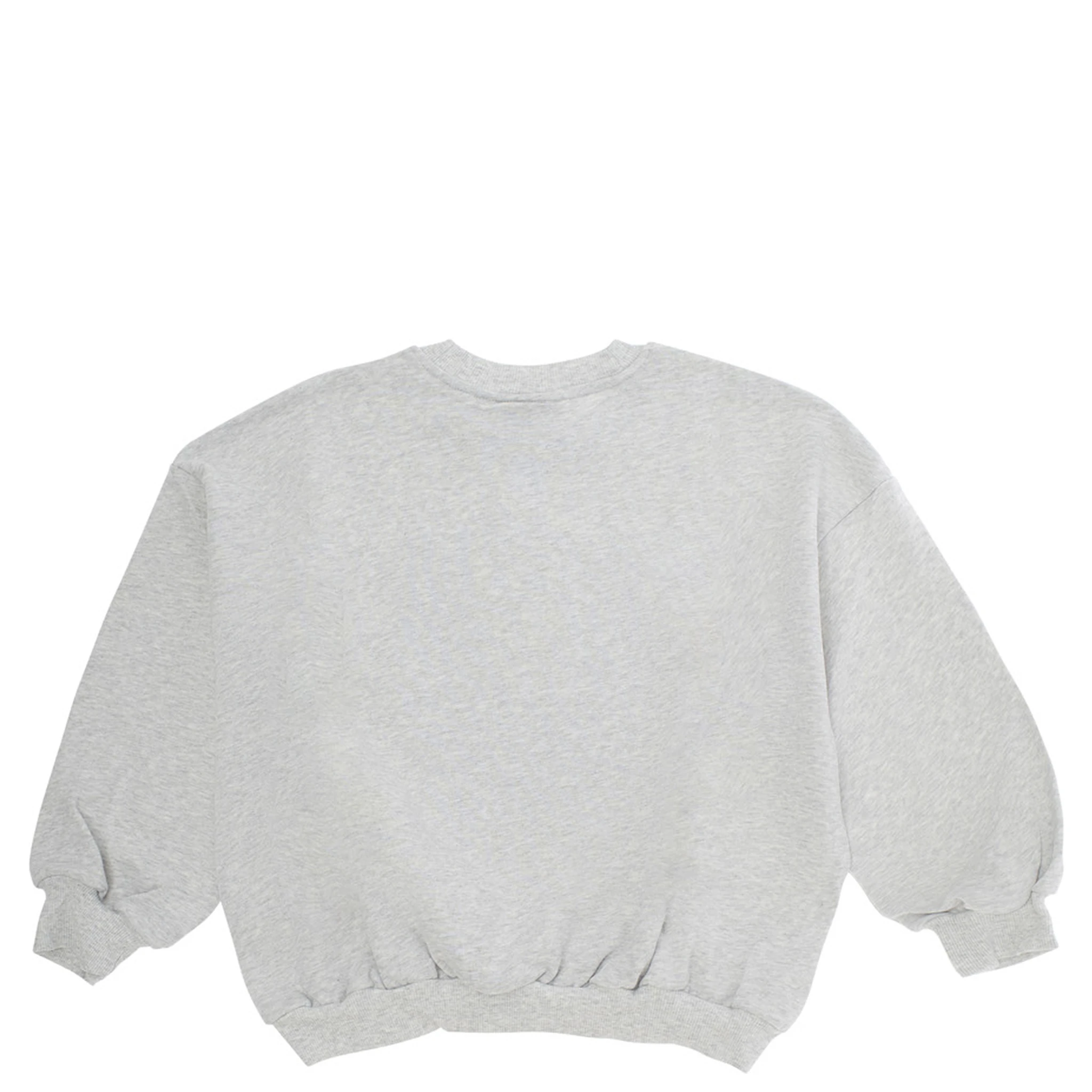 Grey Sweatshirt with Bear Patch on the Front in Cotton Baby