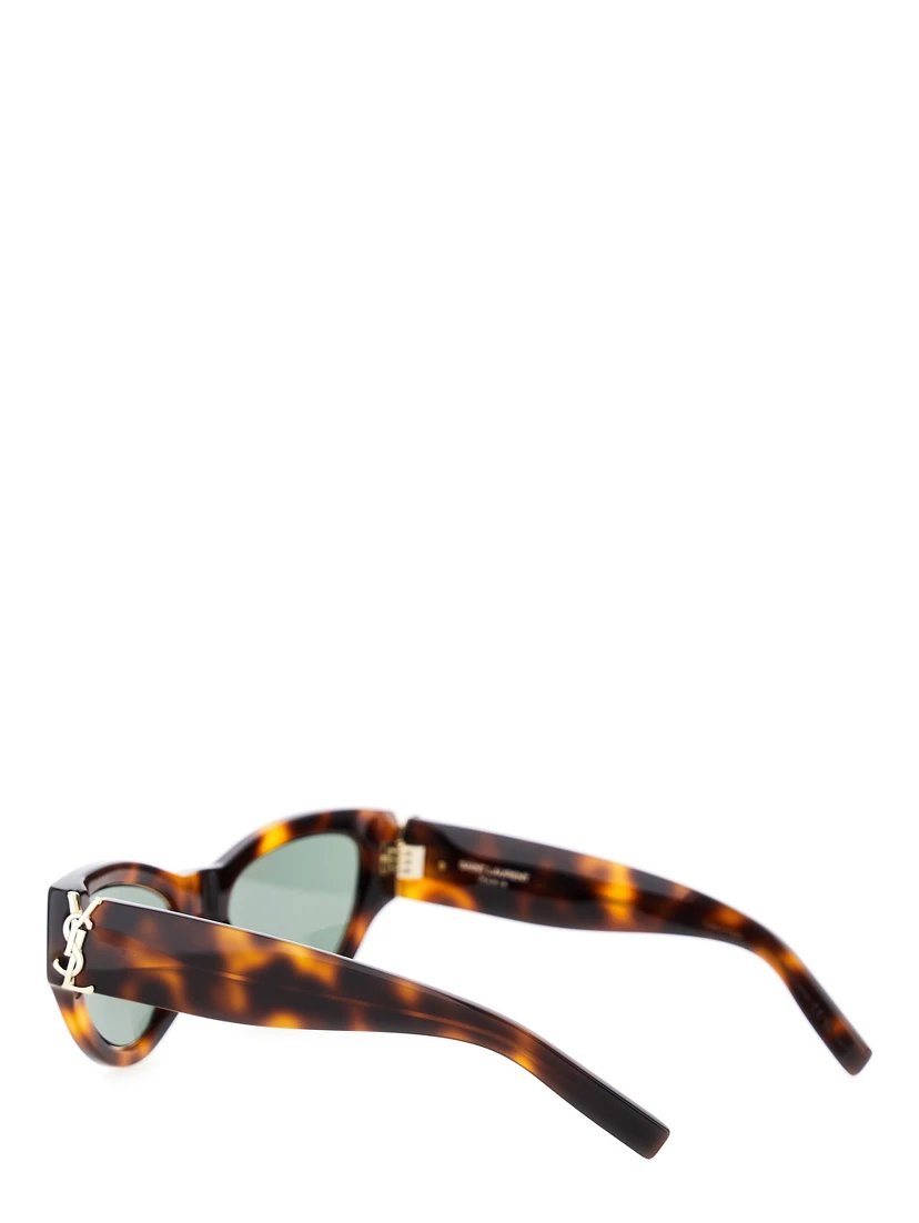Brown Sunglasses with Thick Frame and Tortoiseshell Print in Acetate Woman