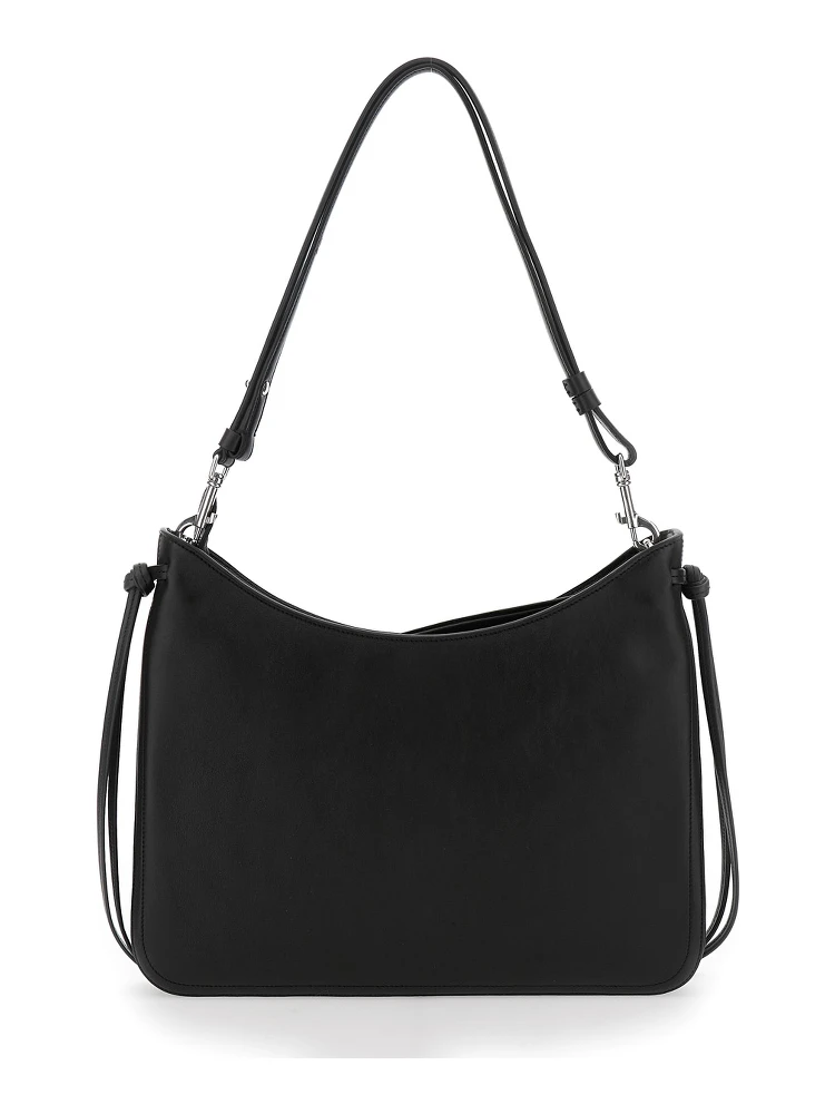 Gig Black Shoulder Bag with Adjustable Shoulder Strap in Leather Woman alternative