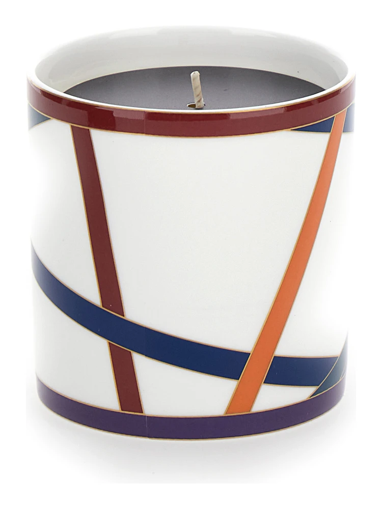 Multicolor Candle with Ribbons in Porcelain alternative