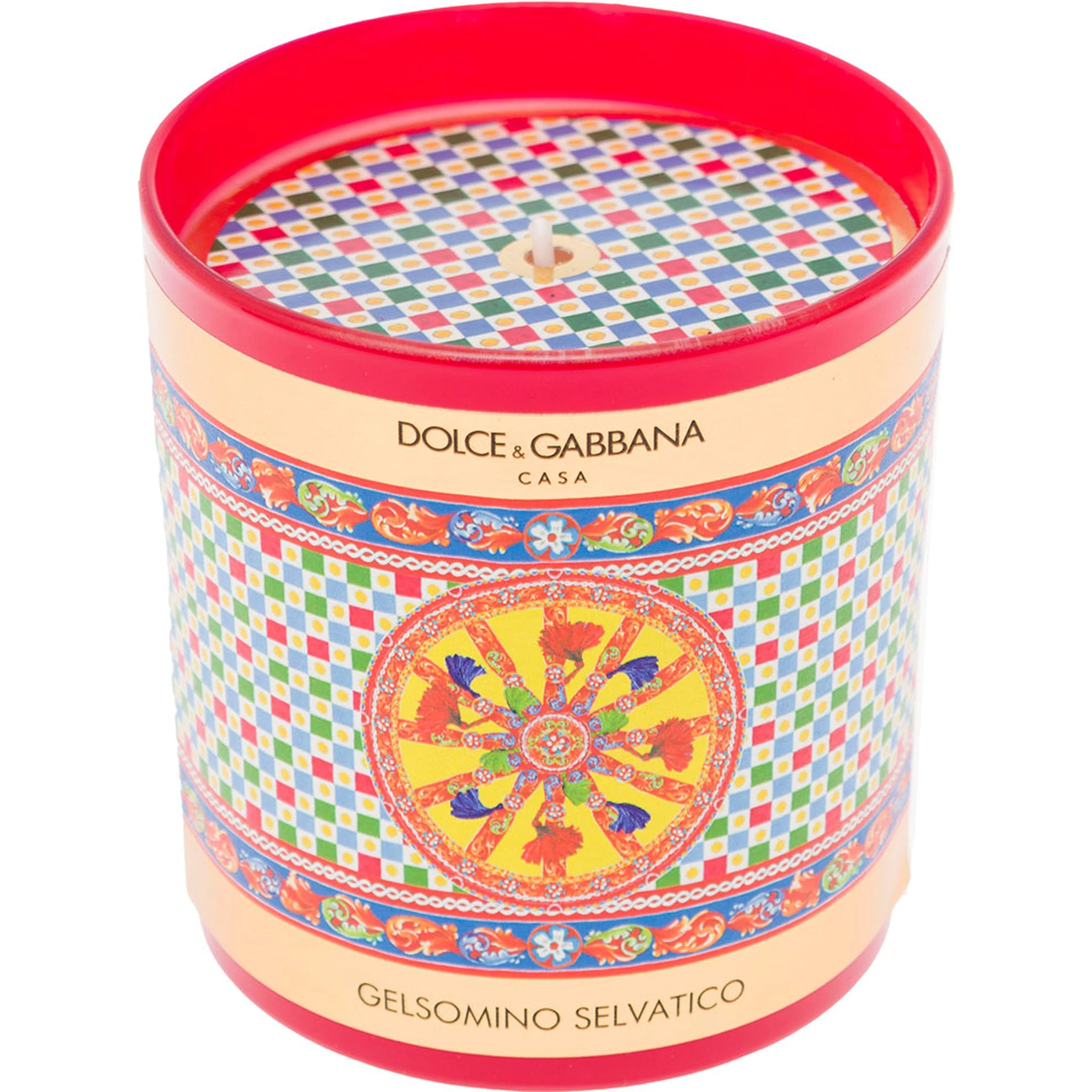 Wild Jasmine Scented Candle with Carretto Print