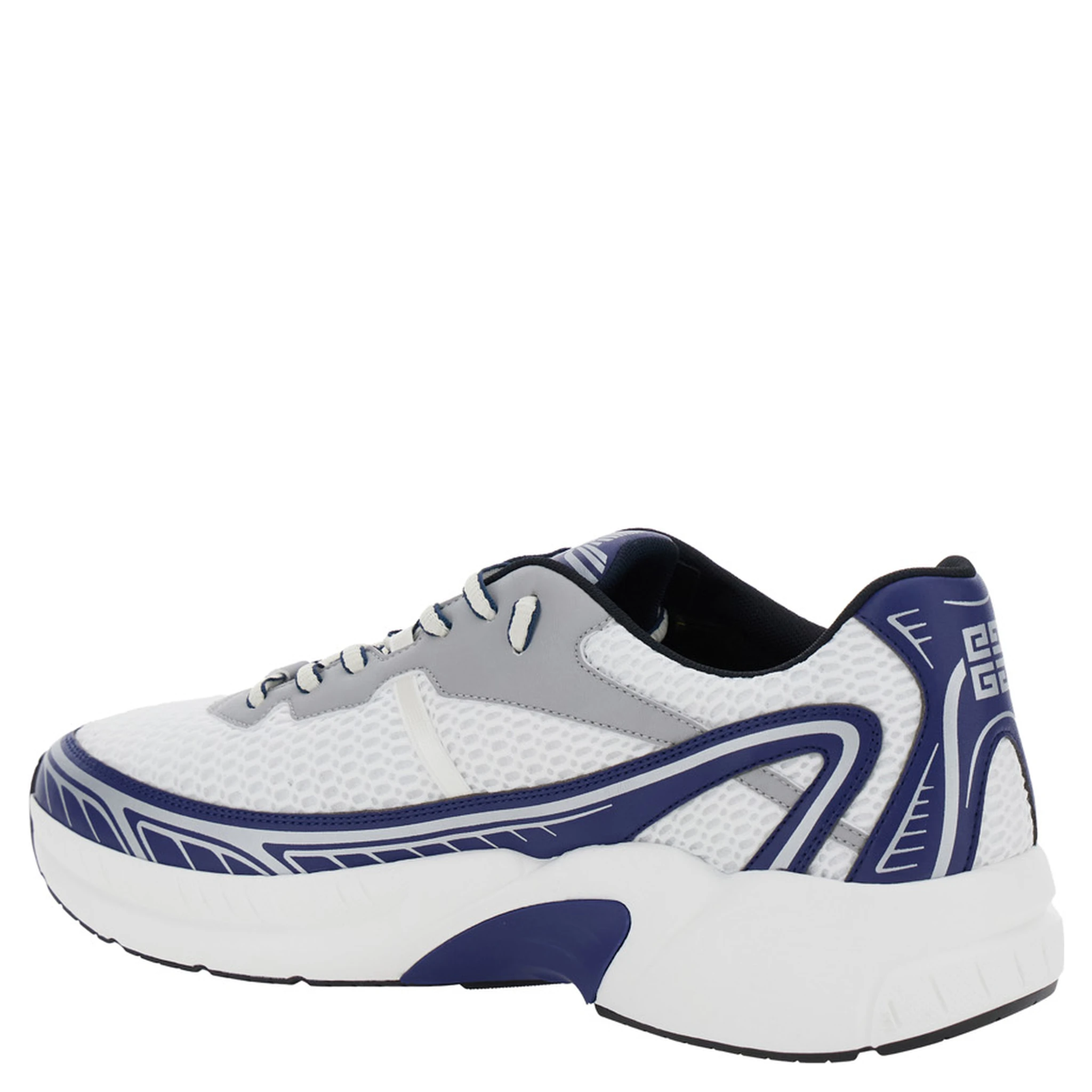 Nfinity-52 White Low Top Sneakers with 4G Logo on the Tongue and 4G Logo on the Side in Tech Fabric Man