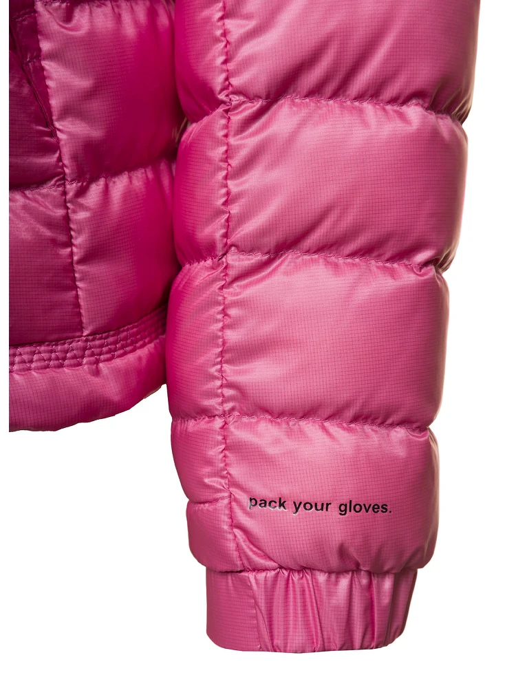 Walibi Pink Down Jacket with Logo Patch in Polyamide Woman alternative