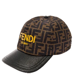 Cappello da Baseball con Stampa Logo in Poliammide FF Marrone Bambino