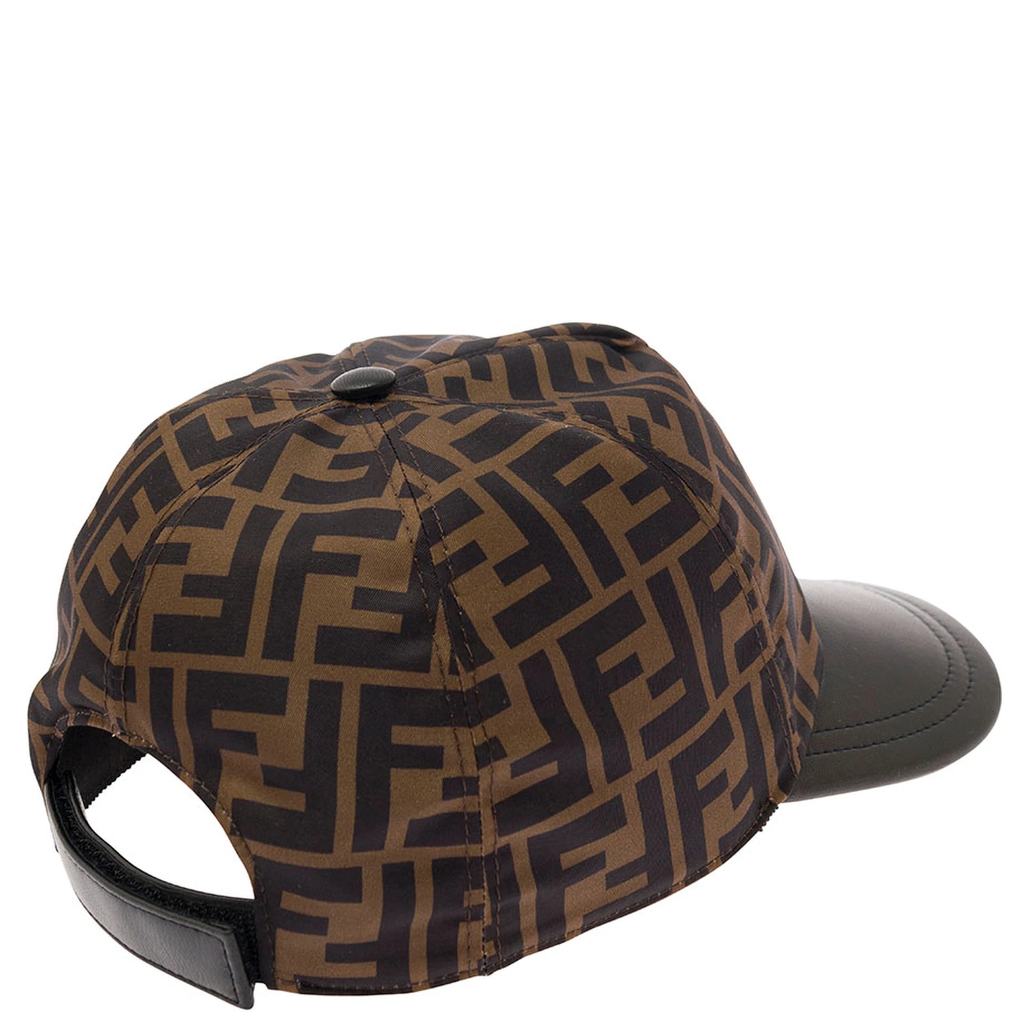 Cappello da Baseball con Stampa Logo in Poliammide FF Marrone Bambino