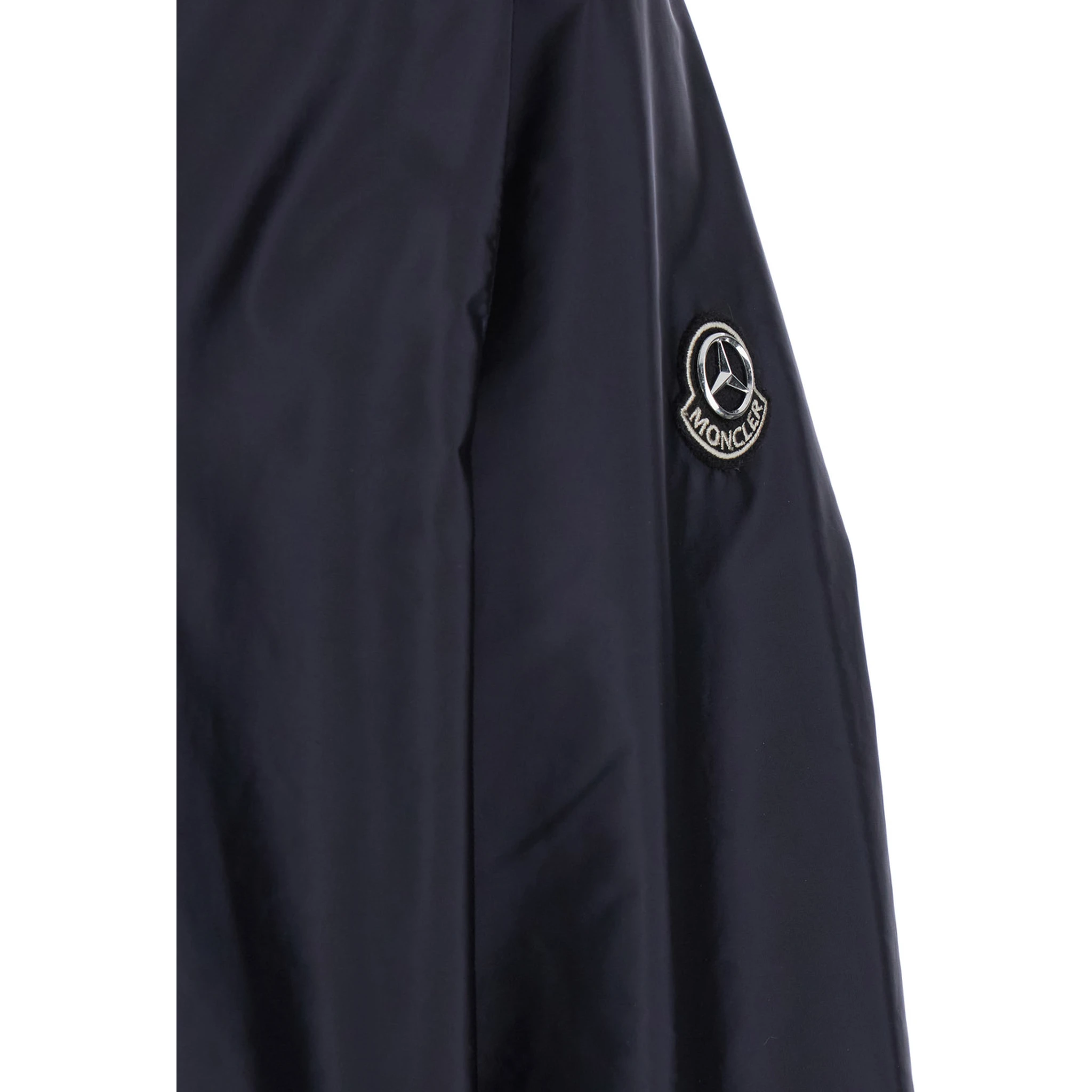 Sopdu Blue Jacket with Logo Motif with Car Print and Iconic Logo Patch in Recycled Tech Fabric Man