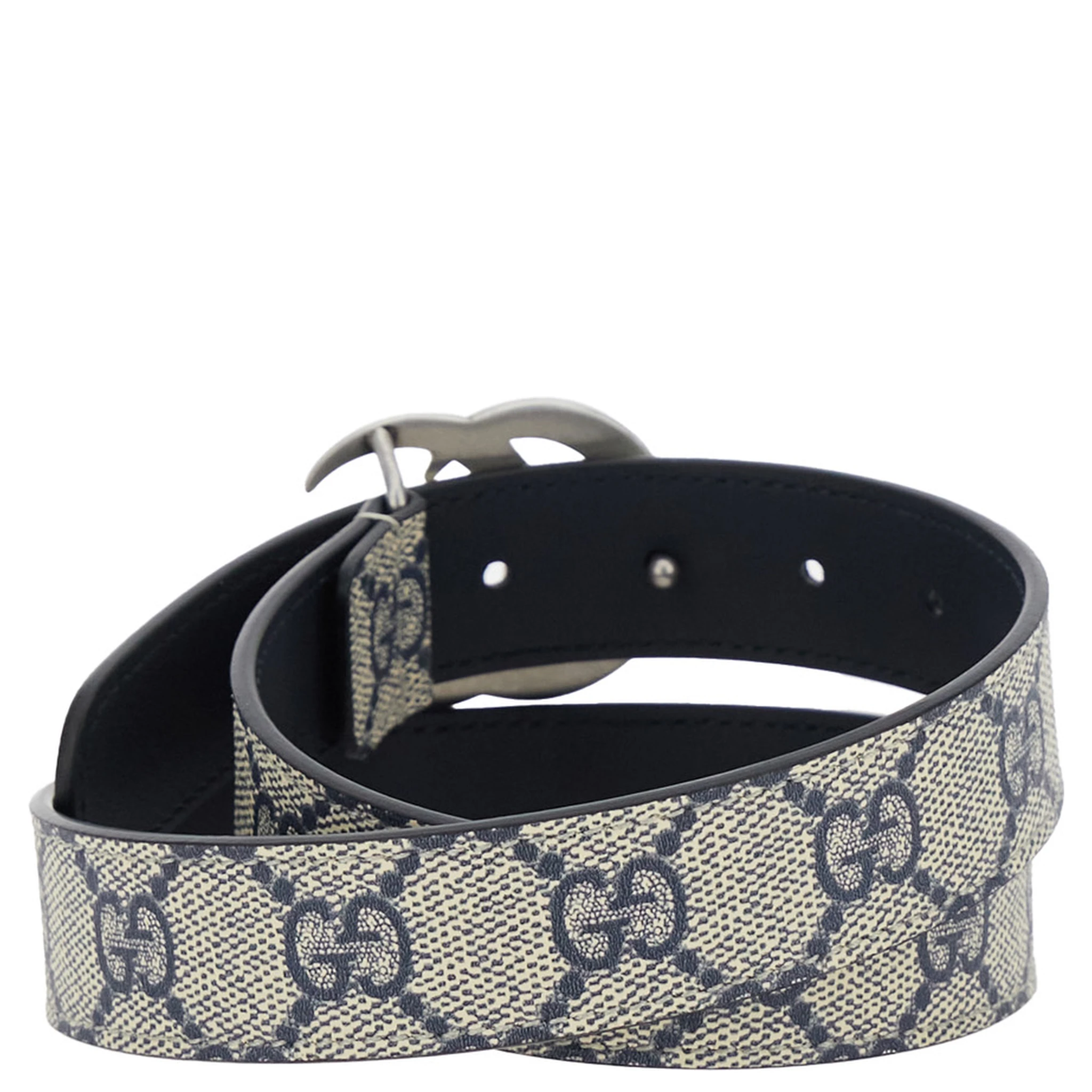 Beige Belt with GG Buckle in GG Canvas Boy