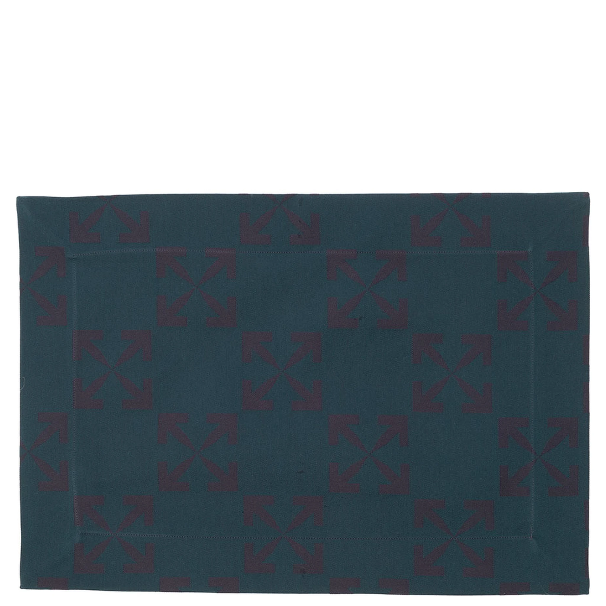 Set of Four Napkins with Arrow Logo jacquard  Off White Home Arrow