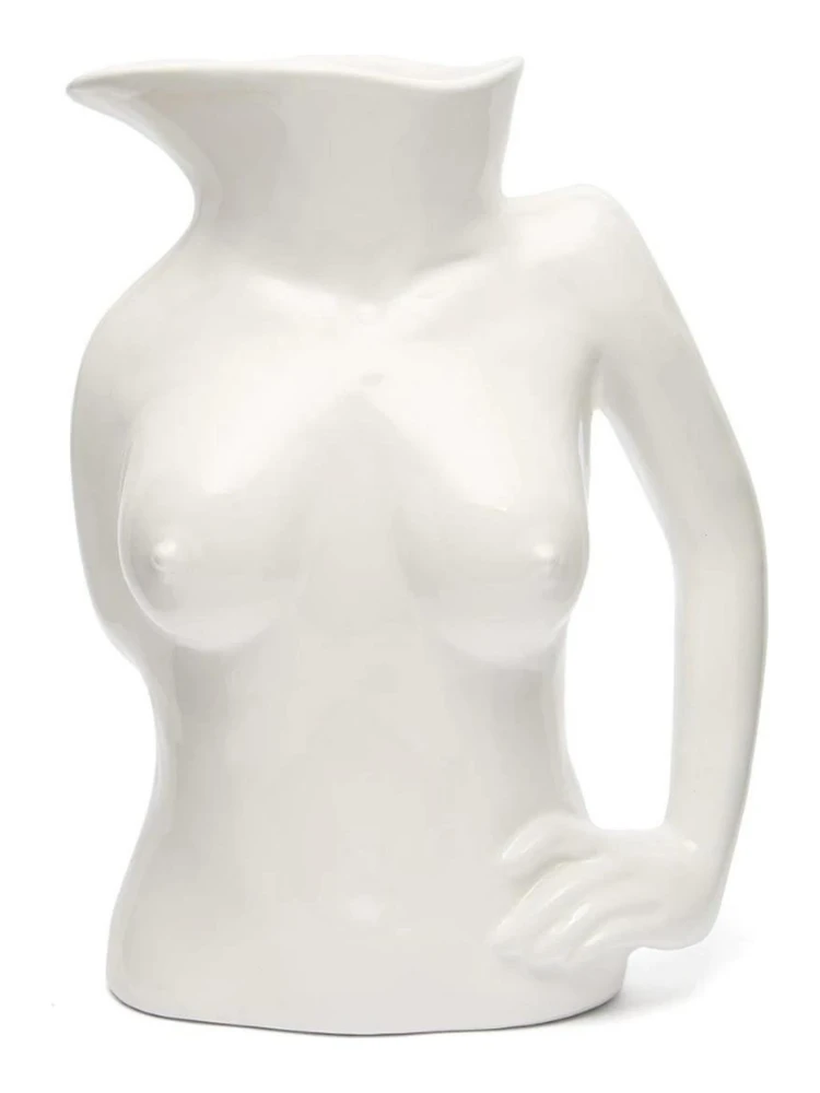 Anissa Kermiche Home Jugs Jug White Ceramic Vase
