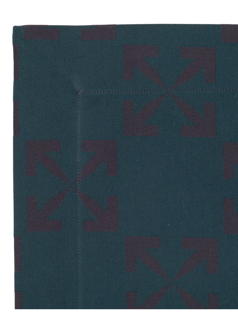 Set of Four Napkins with Arrow Logo jacquard  Off White Home Arrow
