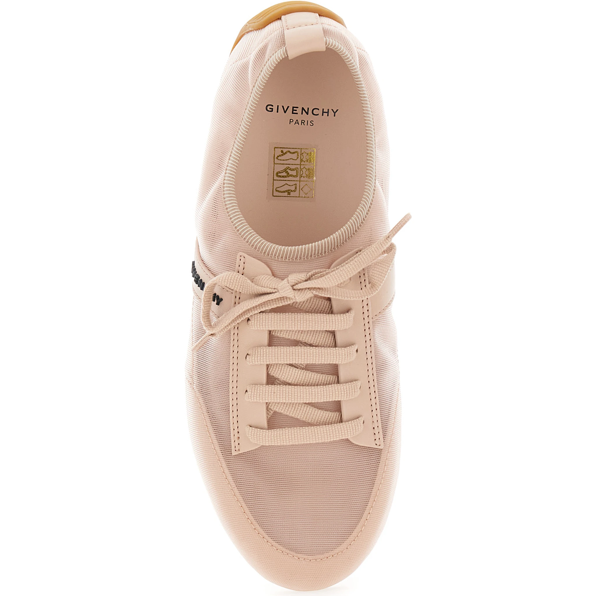 Pink Sneaker with Logo Lettering on the Side in Fabric Woman