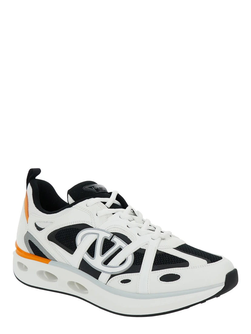 Easyjog Multicolor Low Top Sneakers with VLogo Detail in Tech Fabrics Man
