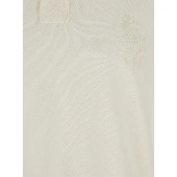 "Custom Slim Fit" White Polo Shirt with Large Pony Detail on the Front in Cotton Piquet Man