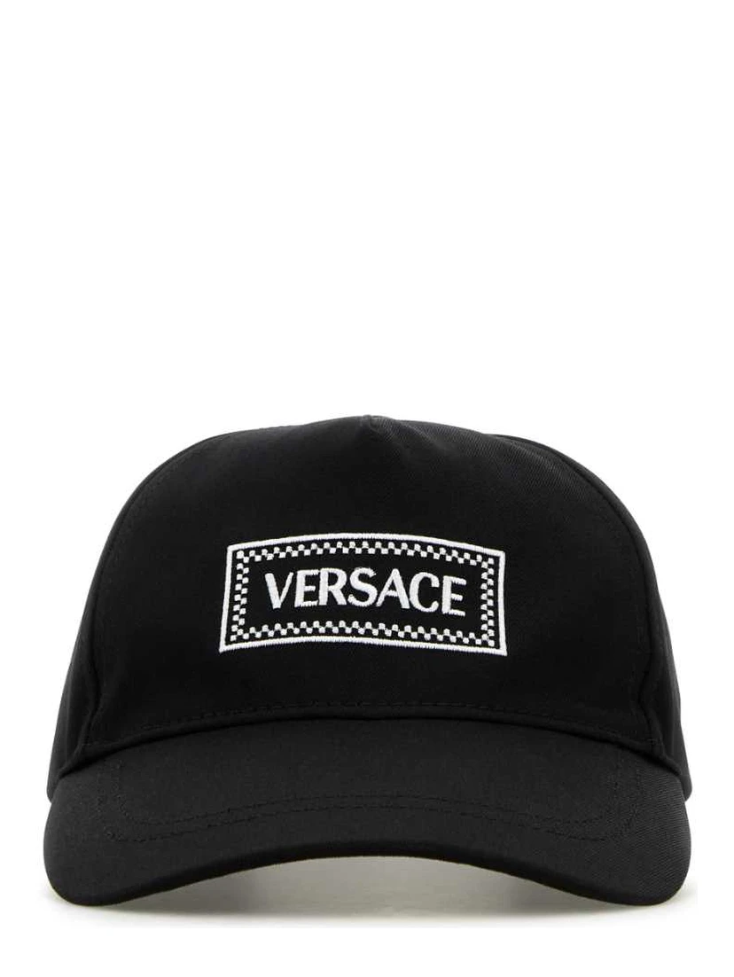 BASEBALL CAP COTTON DRILL+ EMBROIDERED VERSACE TAG