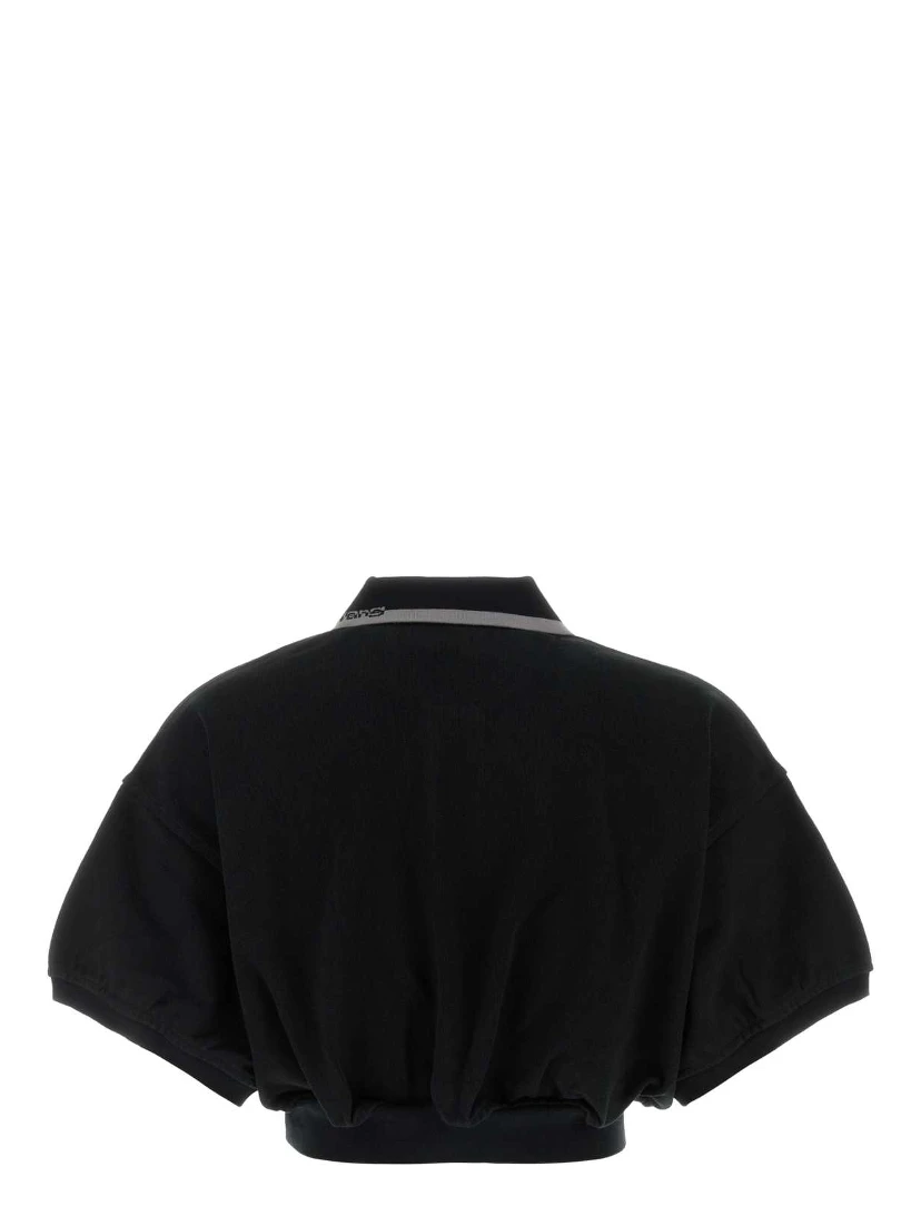 RELAXED CROPPED CINCHED POLO