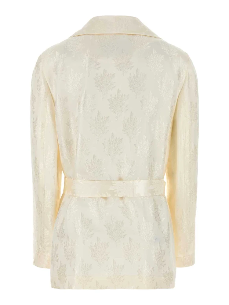 SCIALLE BELTED JAQUARD FLOWER JKT alternative