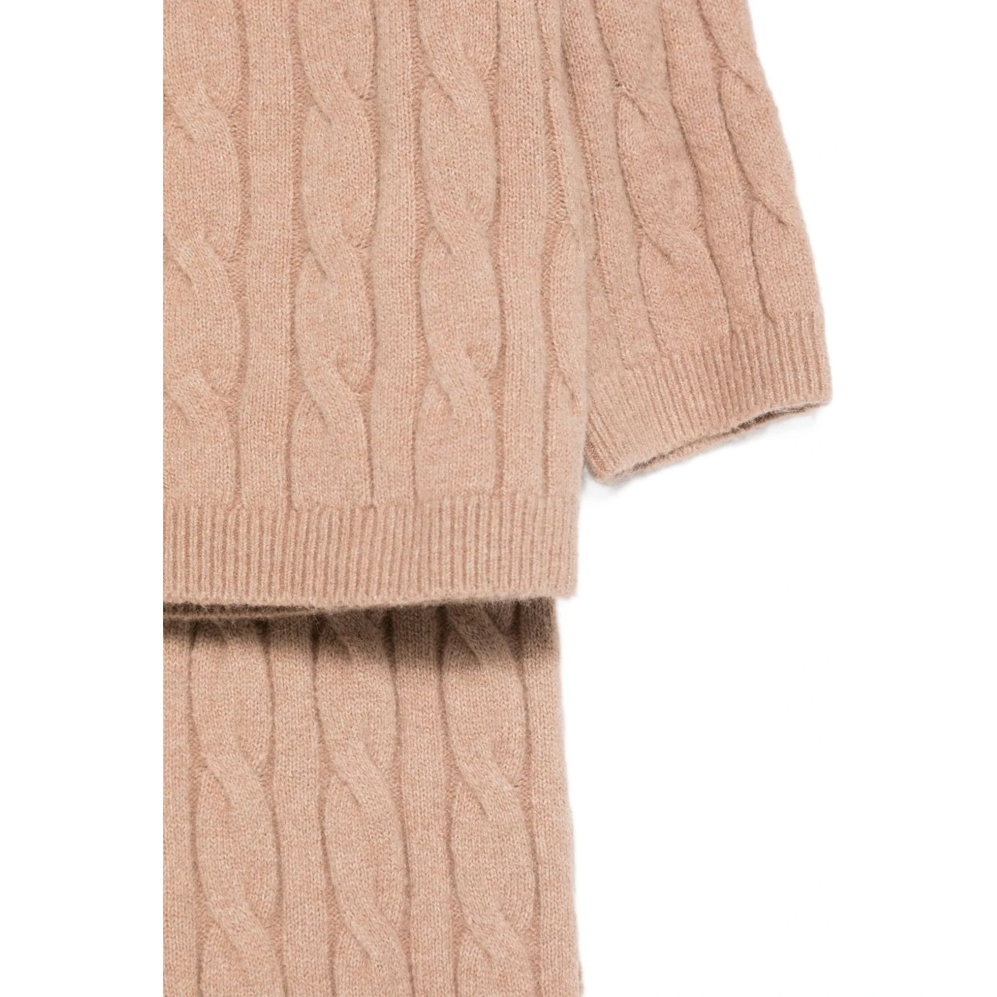 cable-knit trousers set