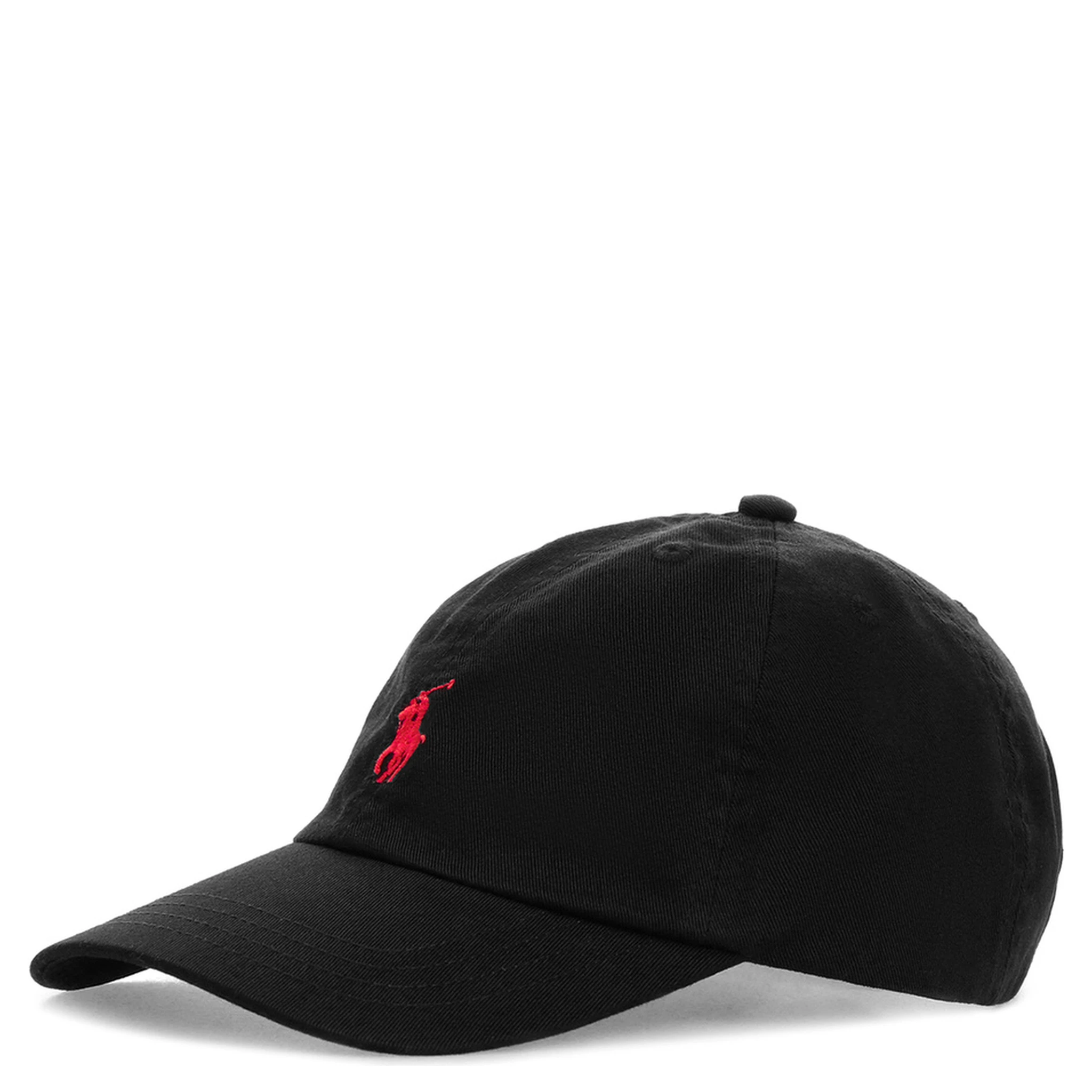 Black Baseball Cap with Logo Embroidery in Cotton Boy