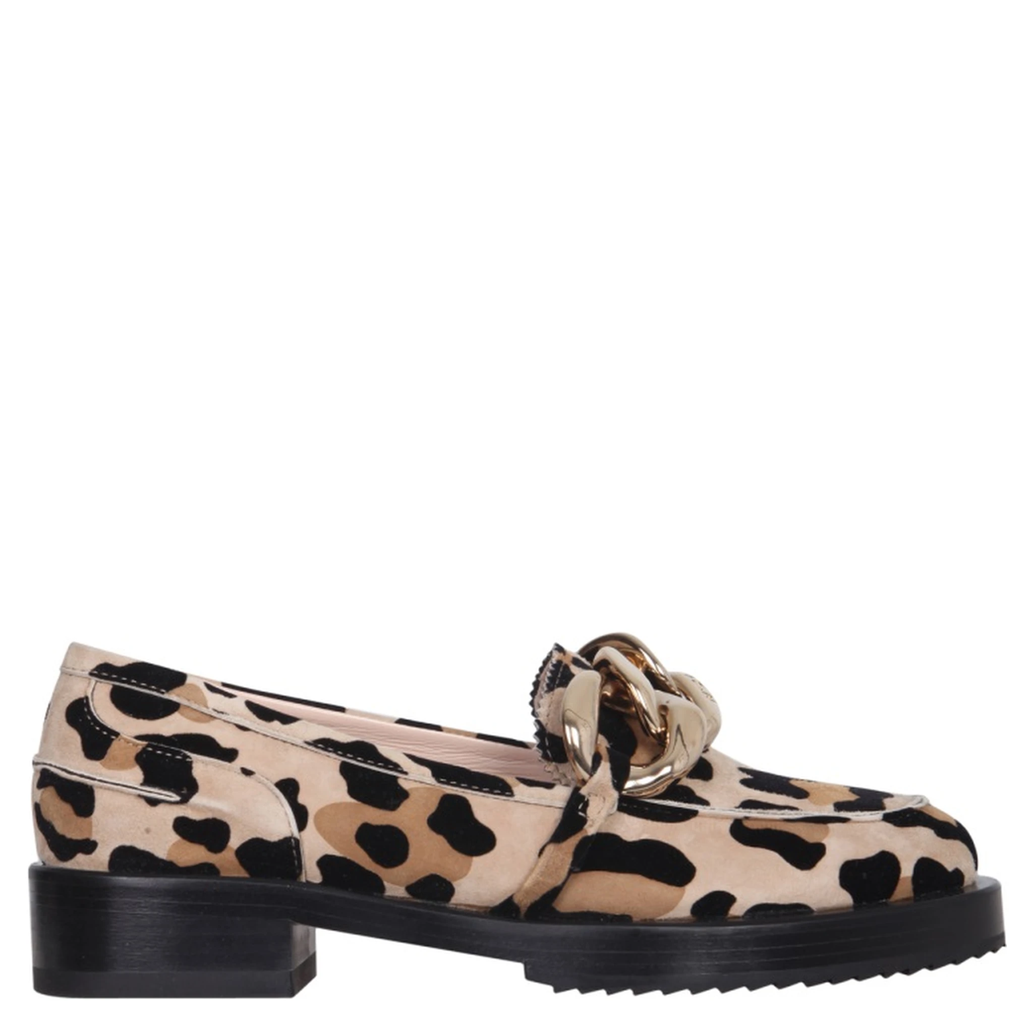 MOCCASINS WITH OVERSIZED CHAIN