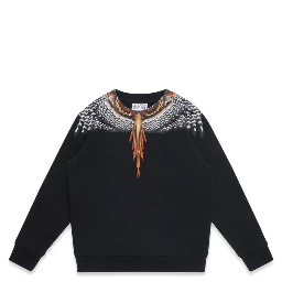 BLACK GRIZZLY WINGS CREWNECK