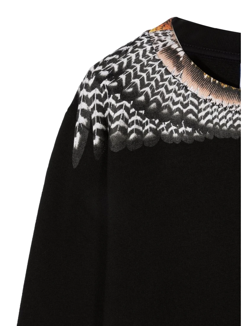 BLACK GRIZZLY WINGS CREWNECK