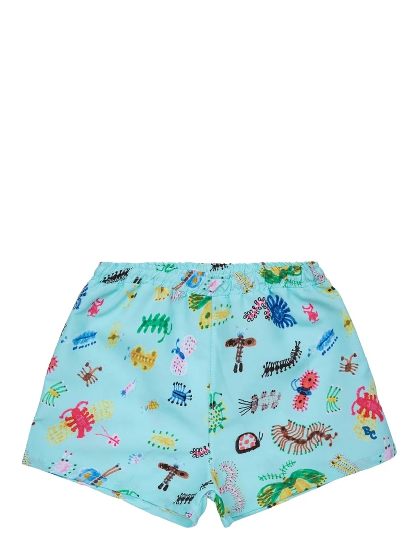 baby funny insects all over swim shorts