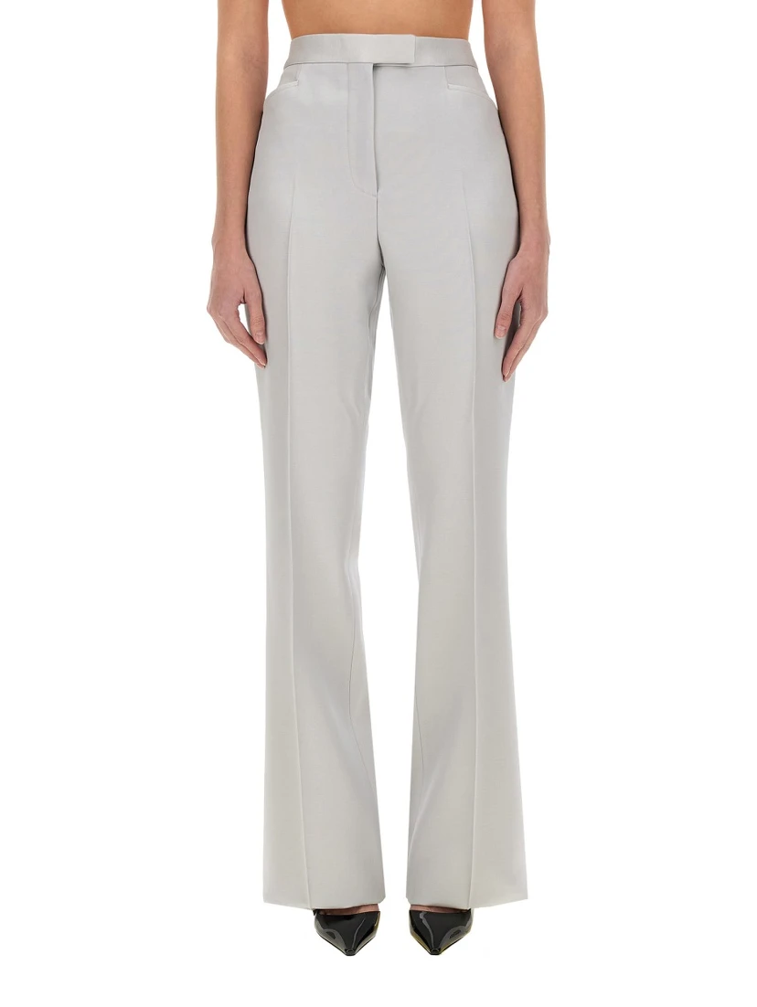 WIDE LEG TUXEDO TAILORED PANTS