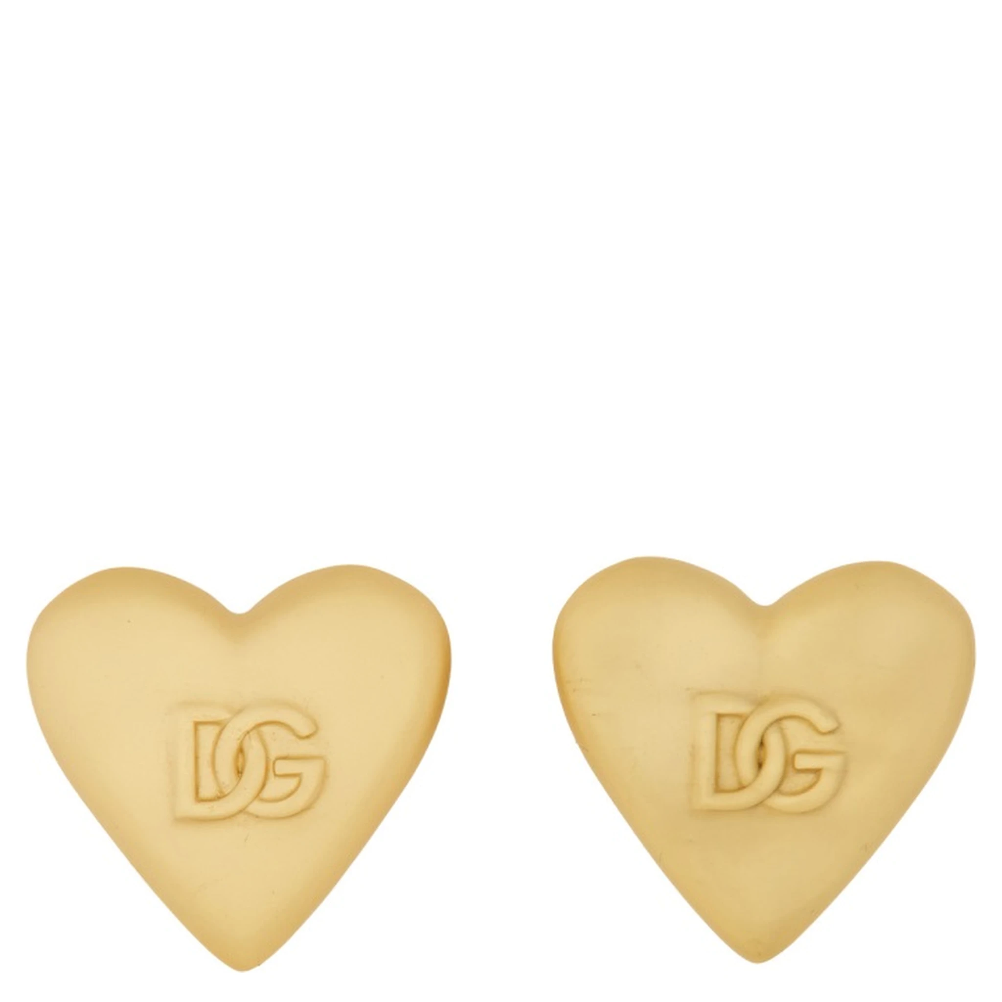 HEART EARRINGS WITH DG LOGO