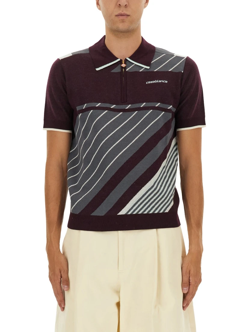 "DIAGONAL" TENNIS POLO SHIRT