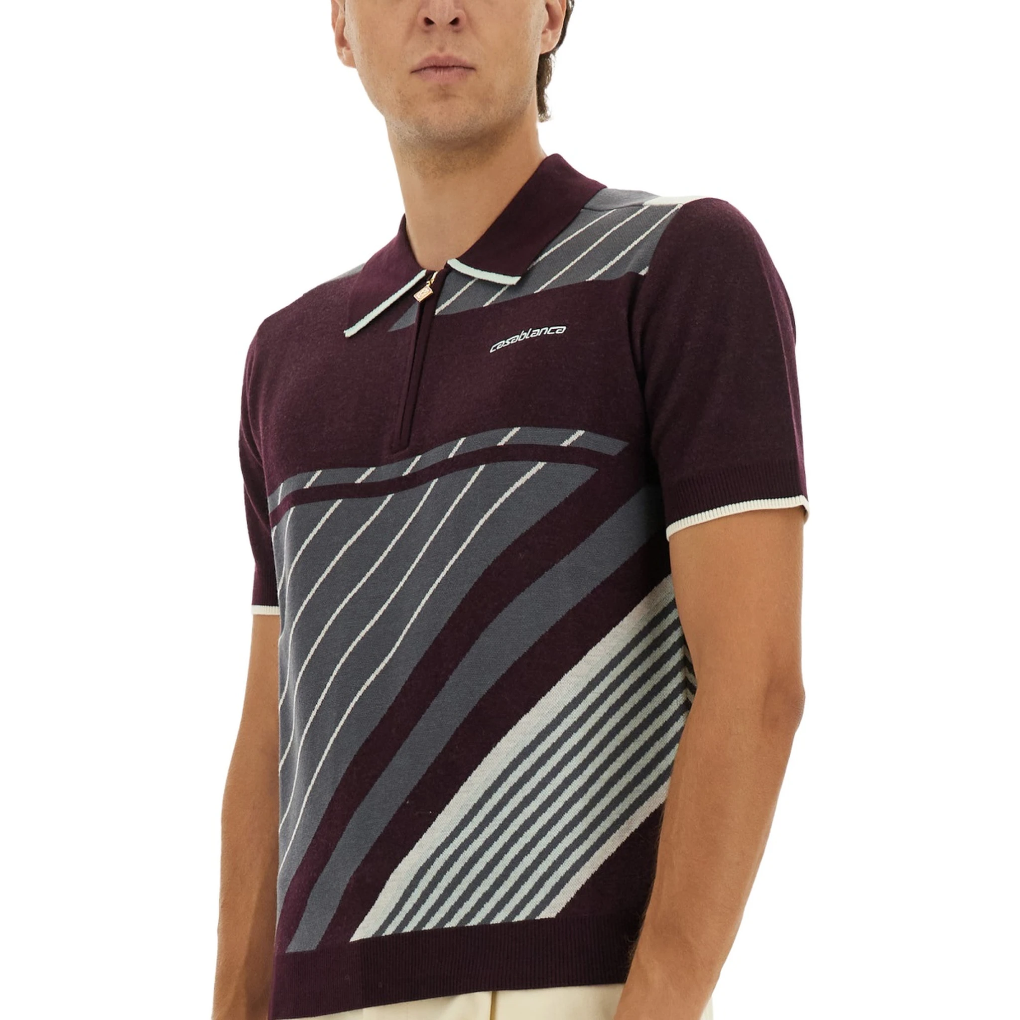 "DIAGONAL" TENNIS POLO SHIRT