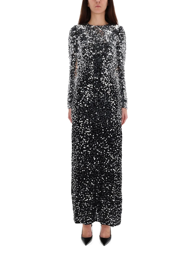 LONG DRESS WITH SEQUINS
